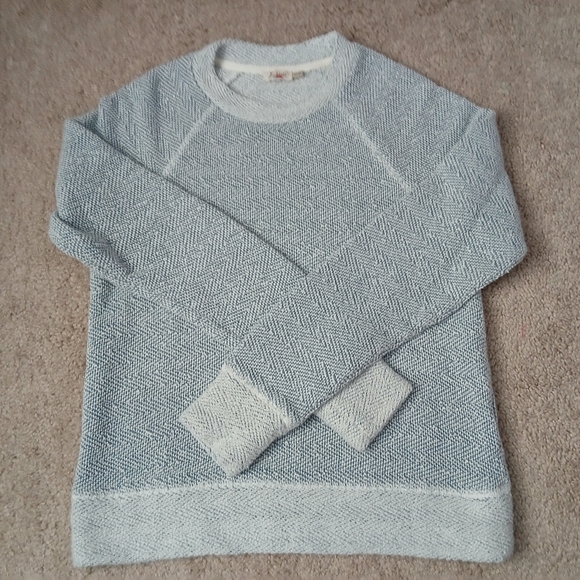 Women's Faherty Whitewater Crewneck Size XS  Blue - Picture 9 of 10